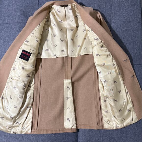 Vintage Cricketeer Sport Coat Men 42R* Tan Union Made In USA Wooden Buttons - Picture 9 of 9